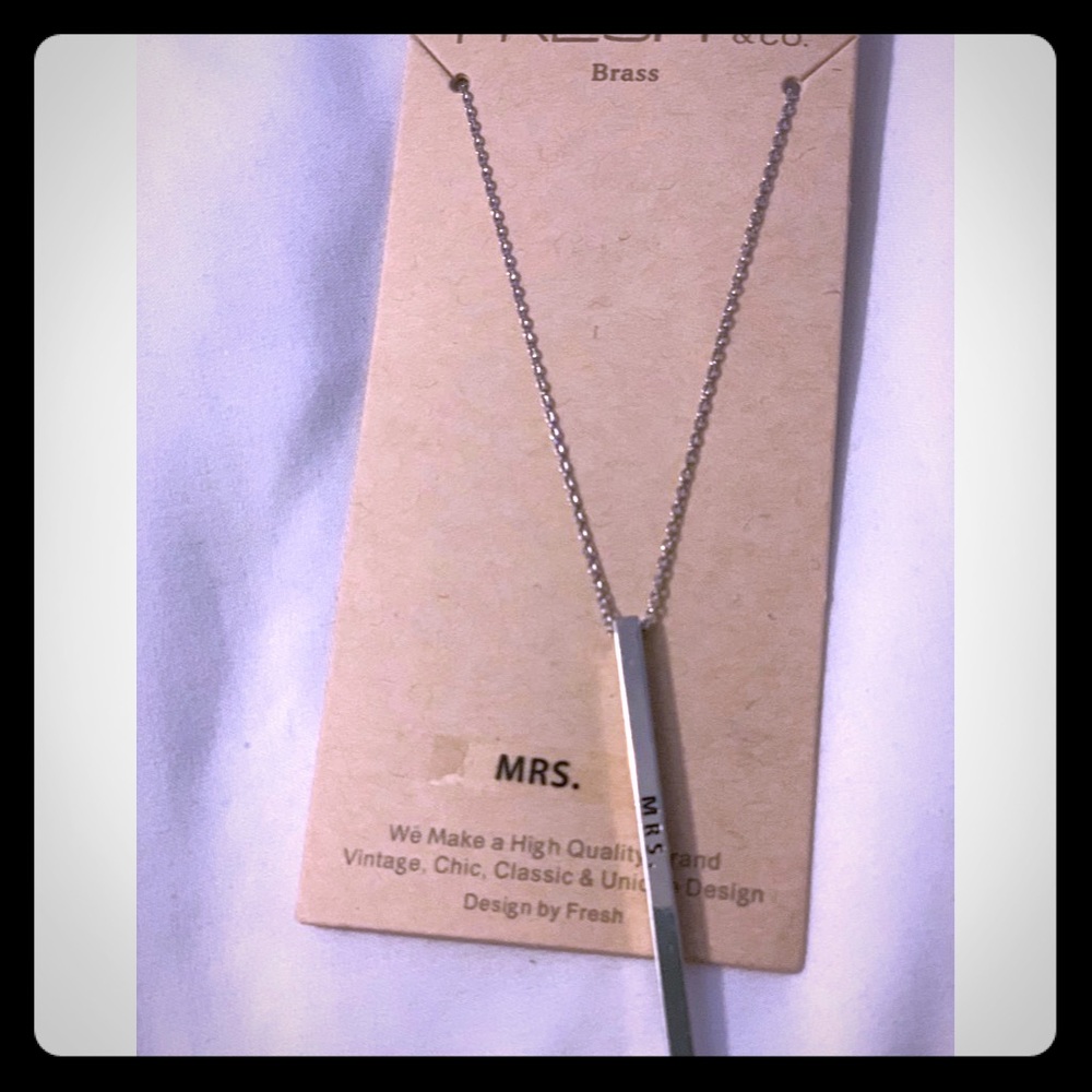 “Mrs. Necklace”perfect for bride/bachelorette gift
